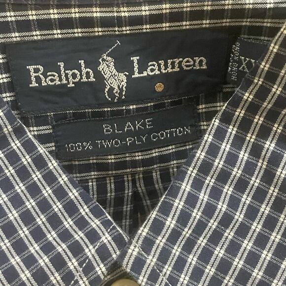 Ralph Lauren button down Shirt BLAKE 100% two ply cotton Blake Sz XXL Iconic - Picture 7 of 8